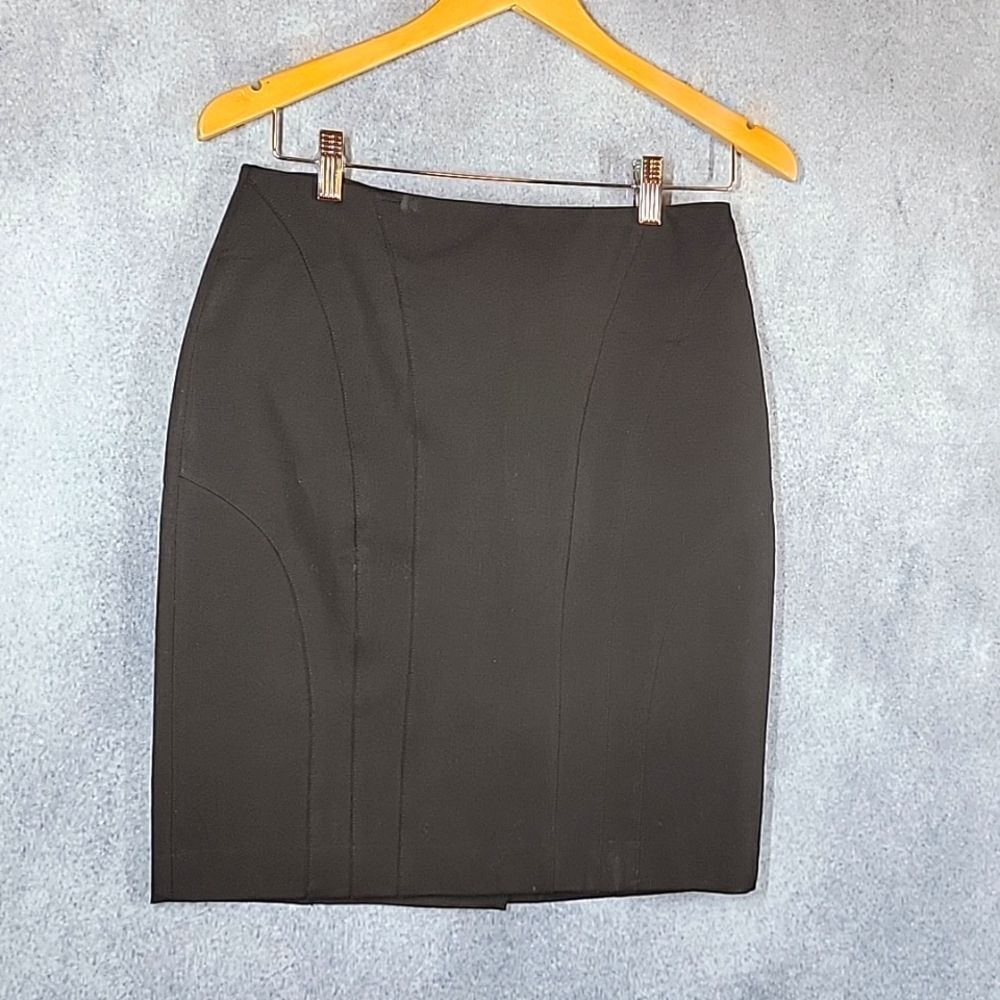 Banana Republic Black Stretch Seamed Mini Skirt - Picture 2 of 15